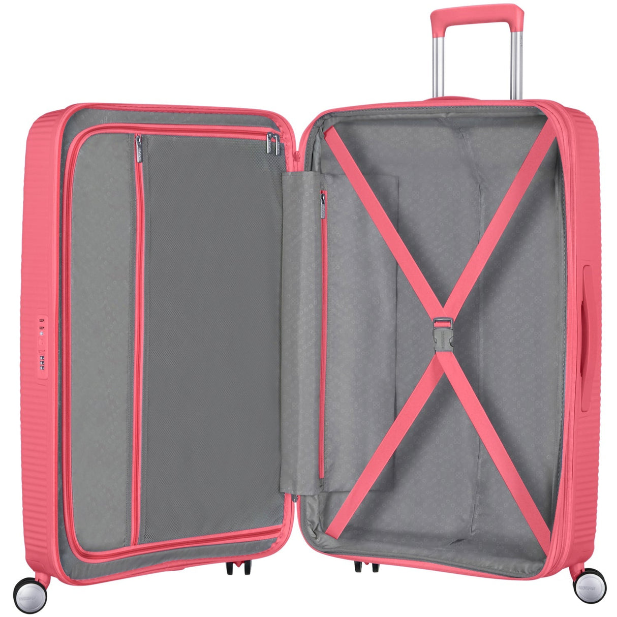 American Tourister Soundbox Resväska 67 Exp – Sun Kissed Coral Rosa
