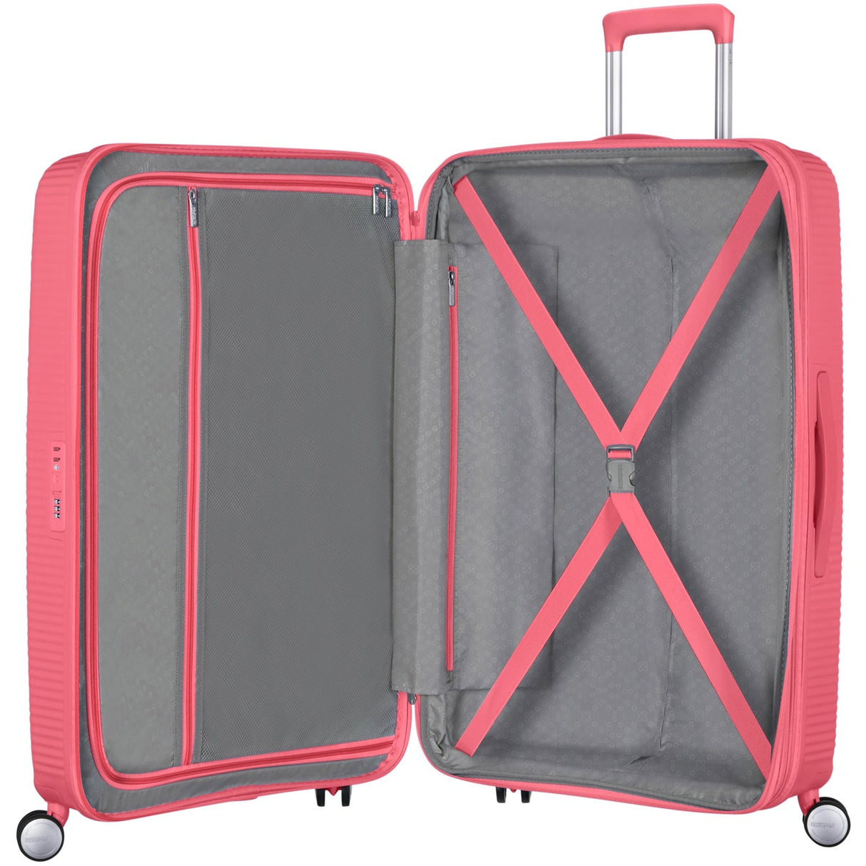American Tourister Soundbox Resväska 77 Exp – Sun Kissed Coral Rosa