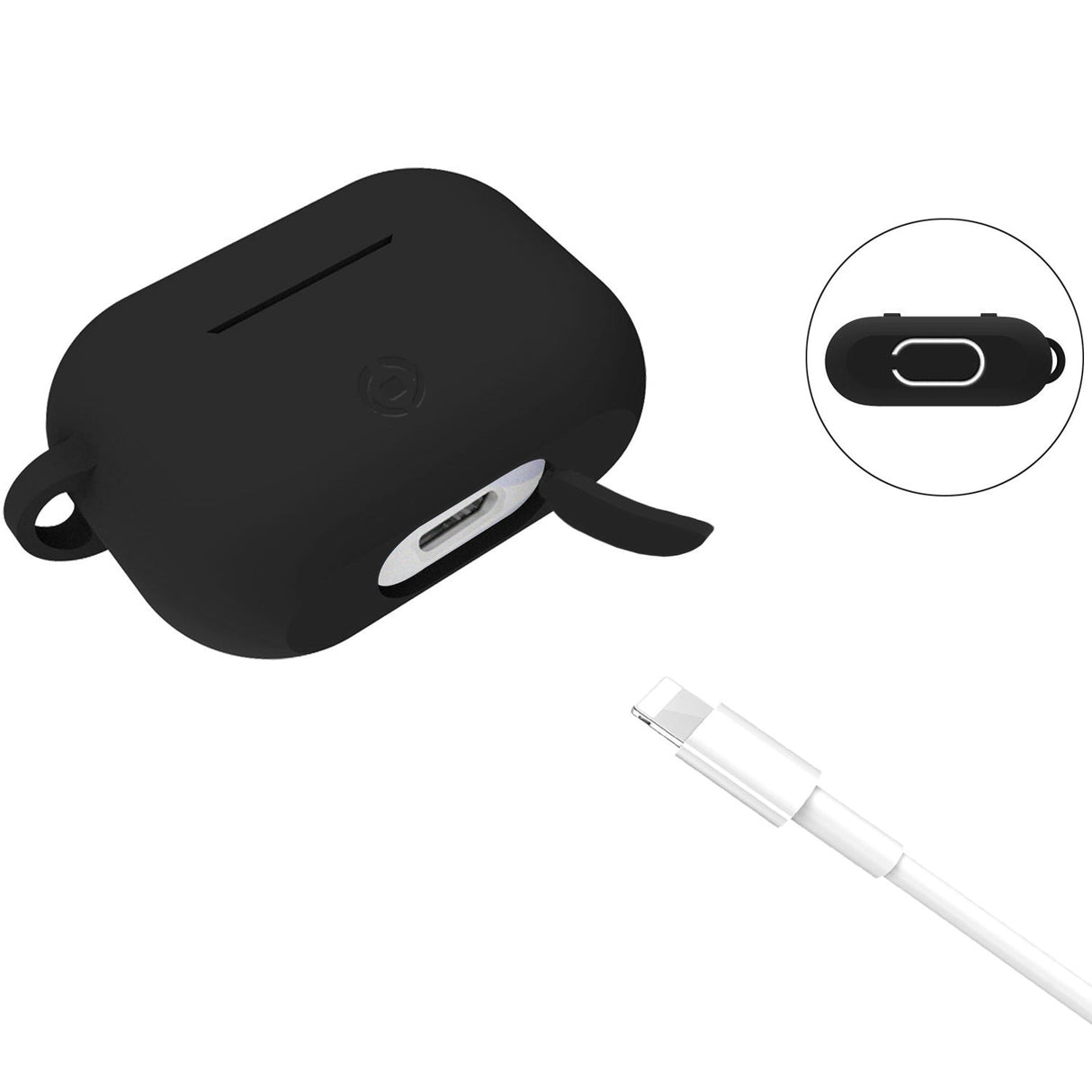 Celly Airpods Pro skyddsfodral Svart