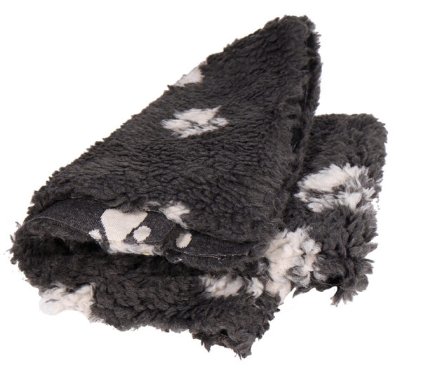 Active Canis Vetbed Liggunderlag för Hundar & Katter 75x60 cm – Storlek Large, Grå med Tassar