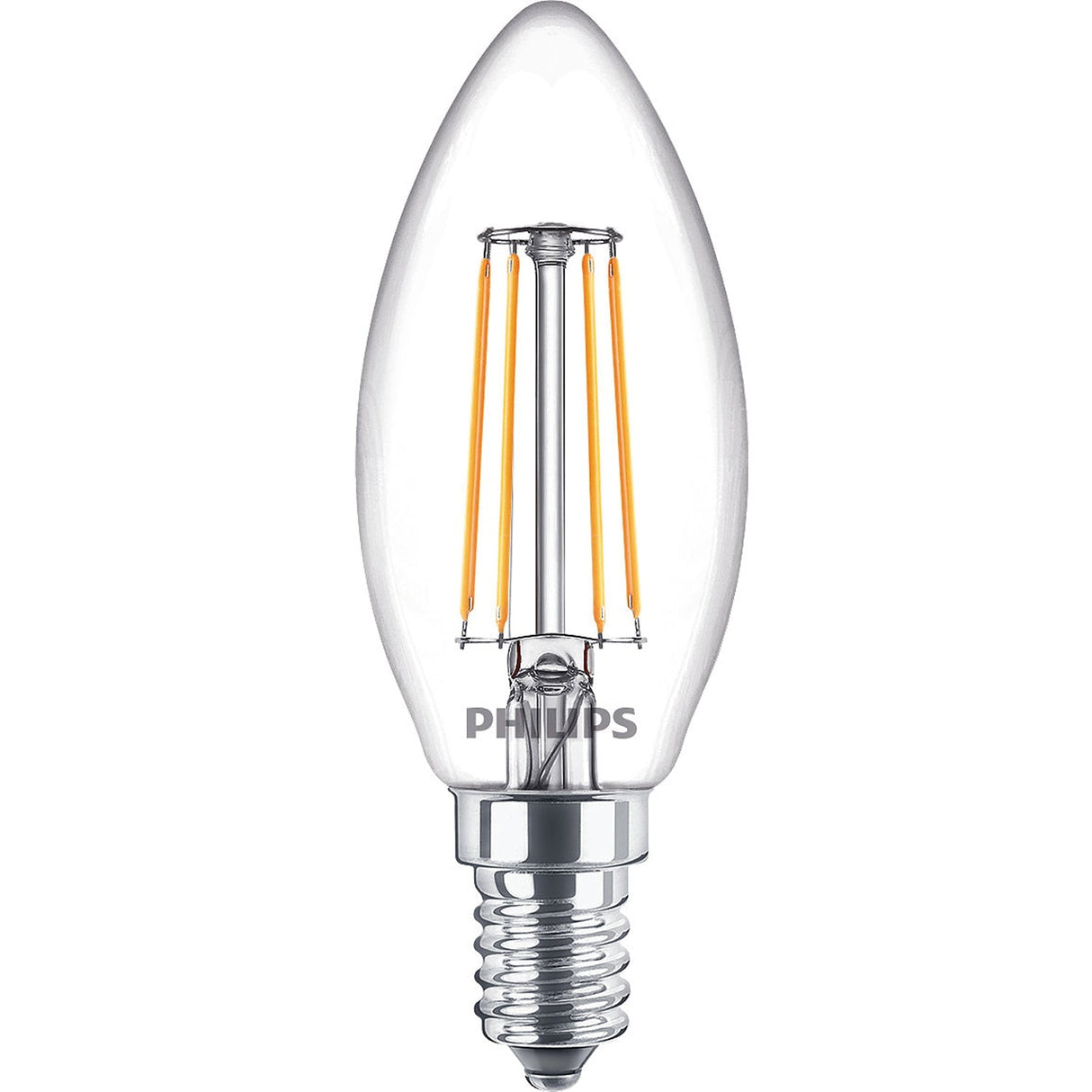 Philips 2-pack LED E14 Kron 4,3W (40W) Klar 470lm