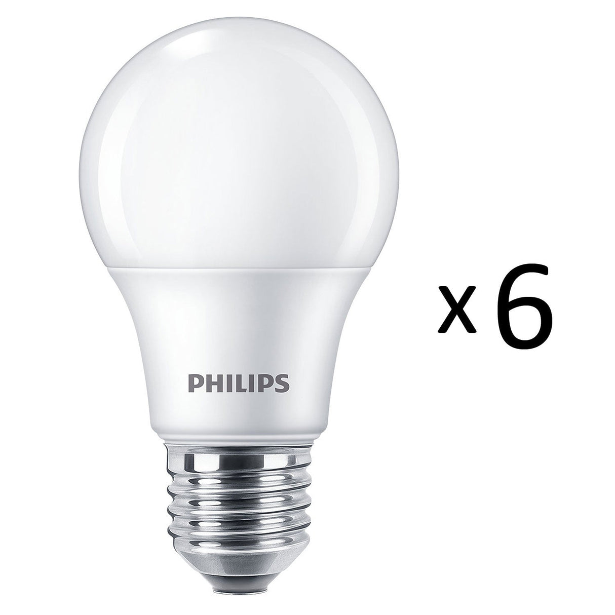 Philips 6-pack LED E27 Normal Frost 60W 806lm