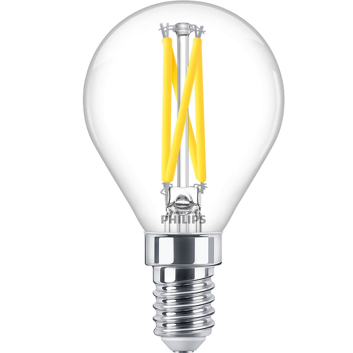 Philips LED E14 Klot 2,5W (25W) Klar Dim WarmGlow 340 lm