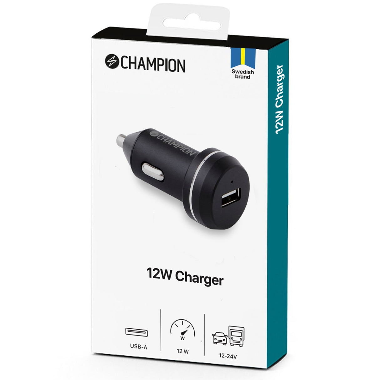 Champion Billaddare 12W - Svart