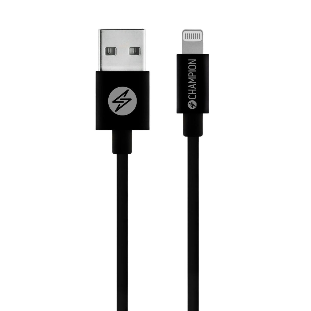 Champion USB-A till Lightning Kabel 2m - Svart