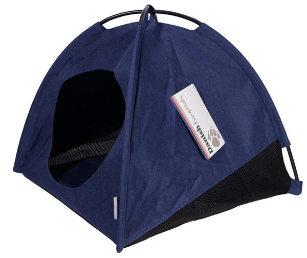 Danish Design Pop-Up Tält för Katt – Blå, 36 × 39 × 39 cm