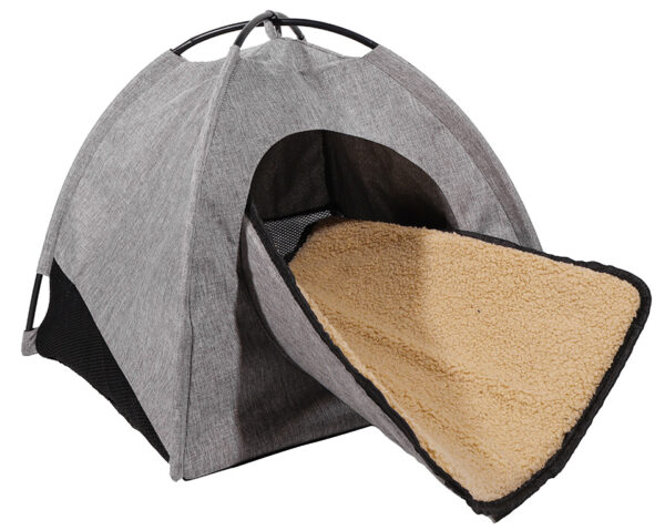 Danish Design Pop-Up Tält för Katt – Grå, 36 × 39 × 39 cm