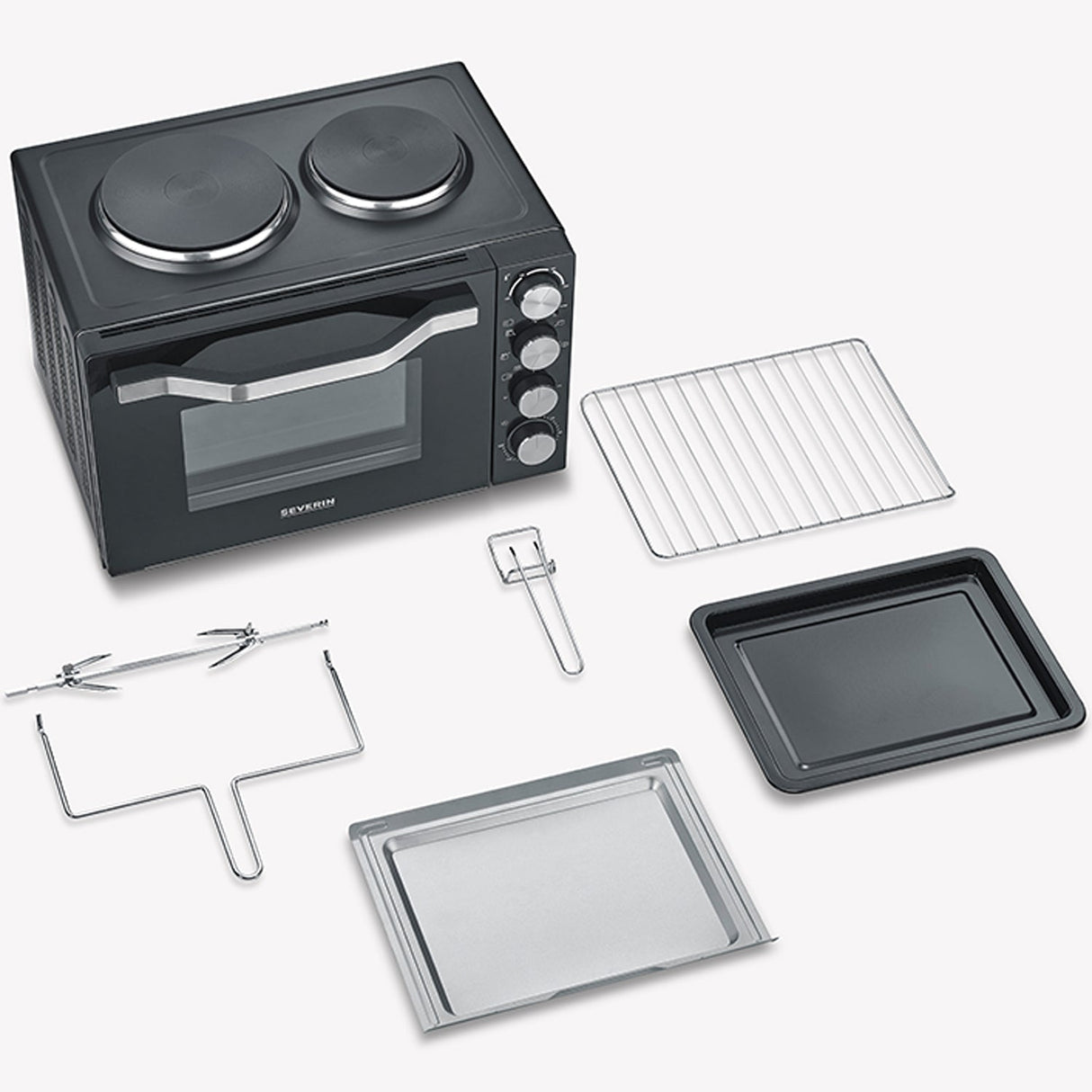 Severin Bänkspis Med 2St Plattor 30L 2500W To2074