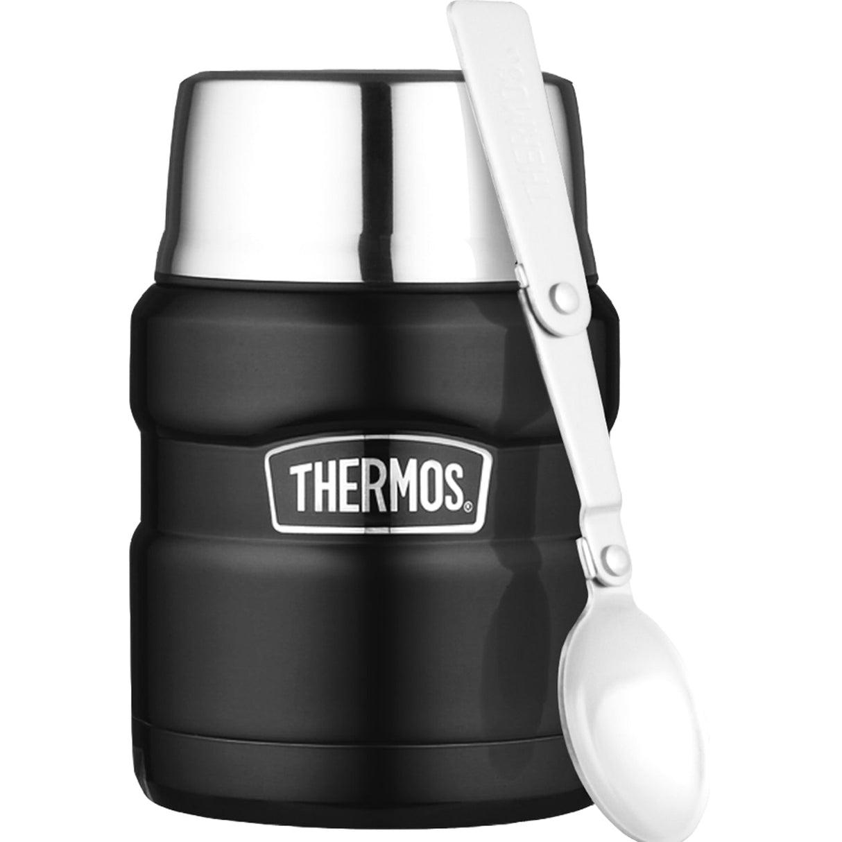 Thermos Stålmattermos King – 0,5 L Mattsvart