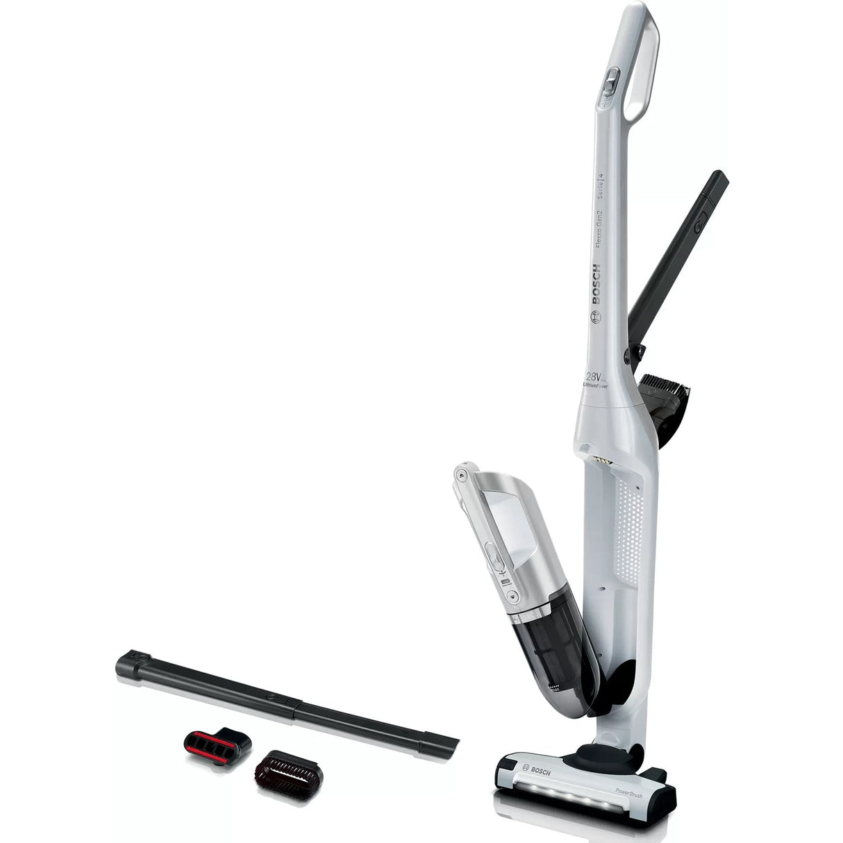 Bosch Skaftdammsugare, Flexxo Gen2 28Vmax, Vit Bbh3All28