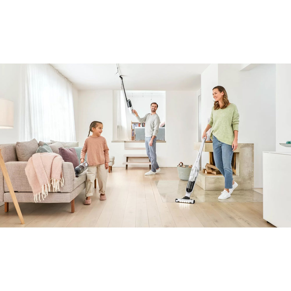 Bosch Skaftdammsugare, Flexxo Gen2 28Vmax, Vit Bbh3All28