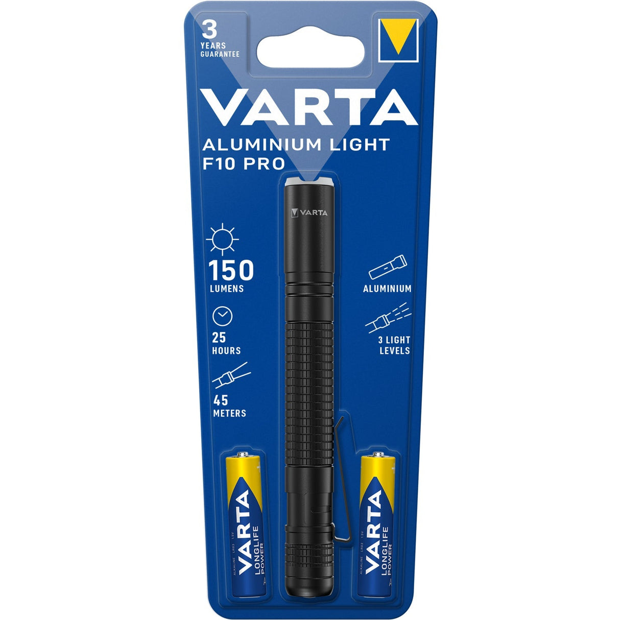Varta Aluminium Light F10 Pro – Ficklampa 150 Lm