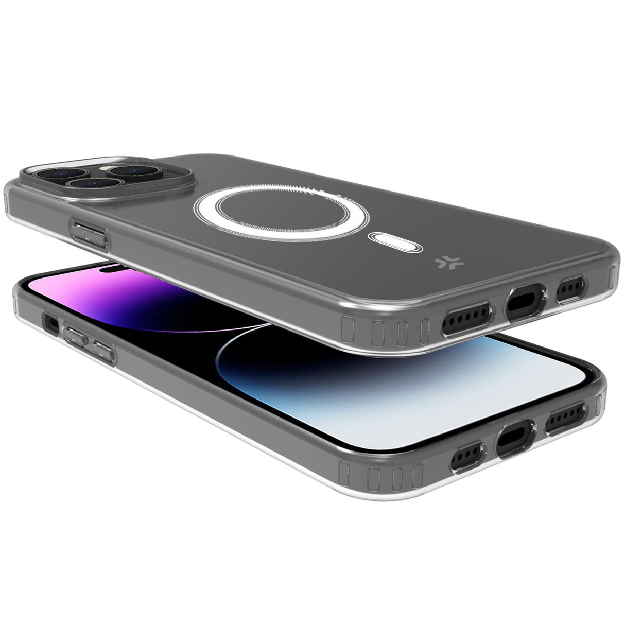 Celly Gelskinmag Magnetic TPU Cover iPhone 15 Pro Max Transparent