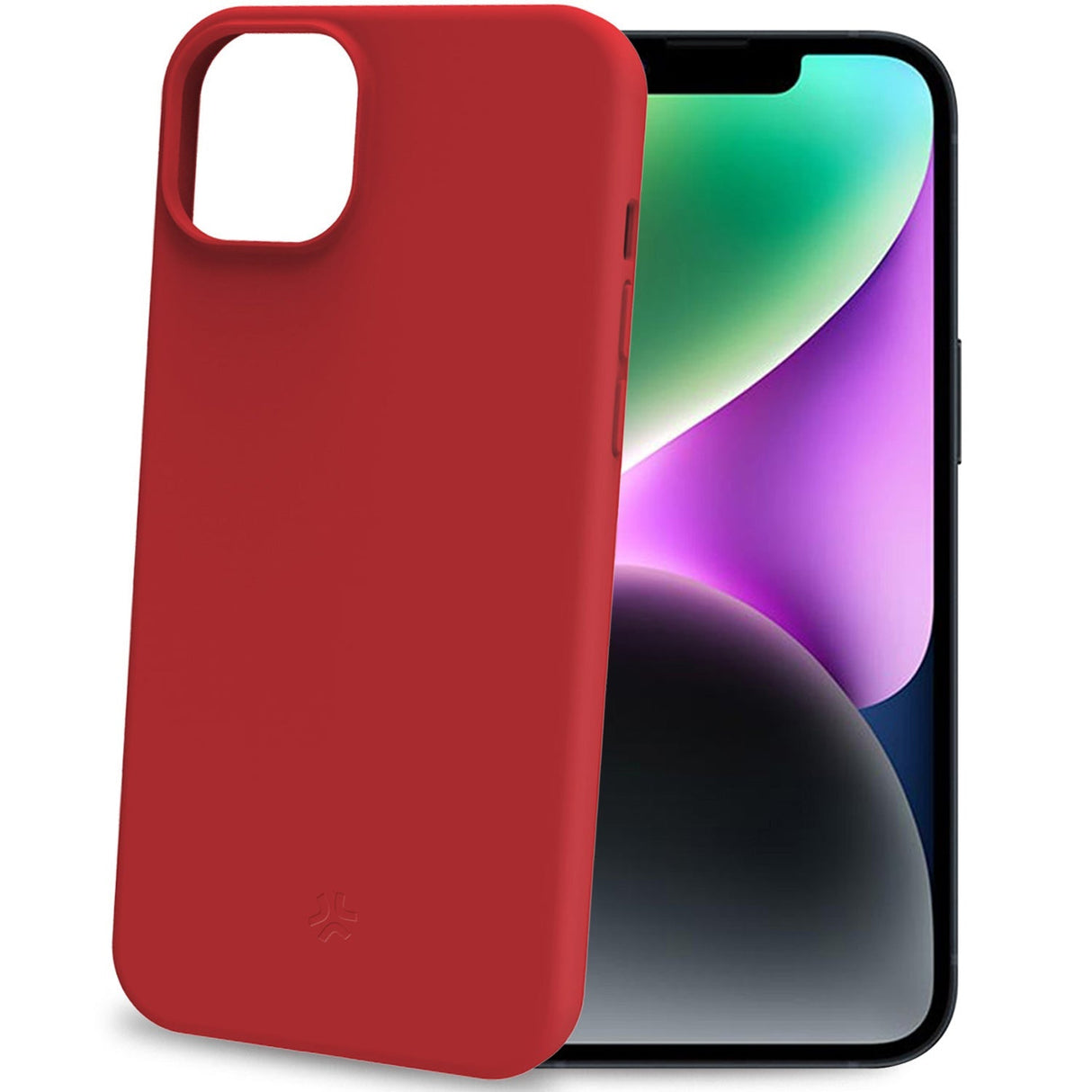 Celly Cromo Soft rubber case iPhone 15 Röd