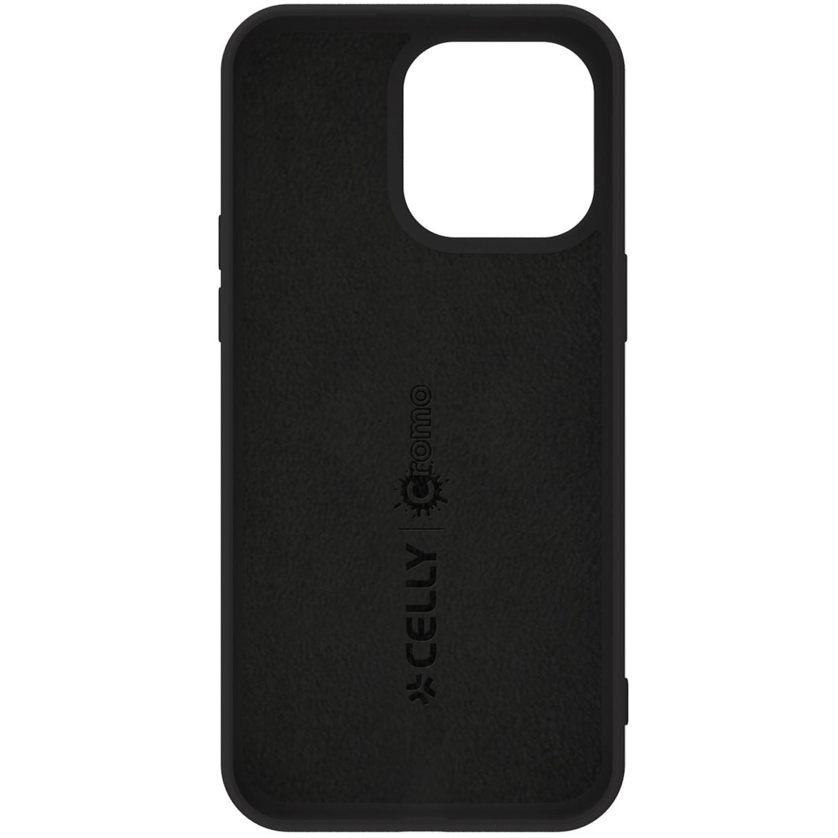 Celly Cromo Soft rubber case iPhone 15 Pro Svart