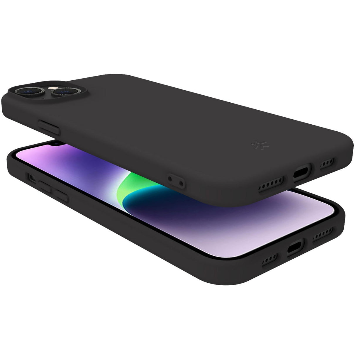 Celly Cromo Soft rubber case iPhone 15 Plus Svart