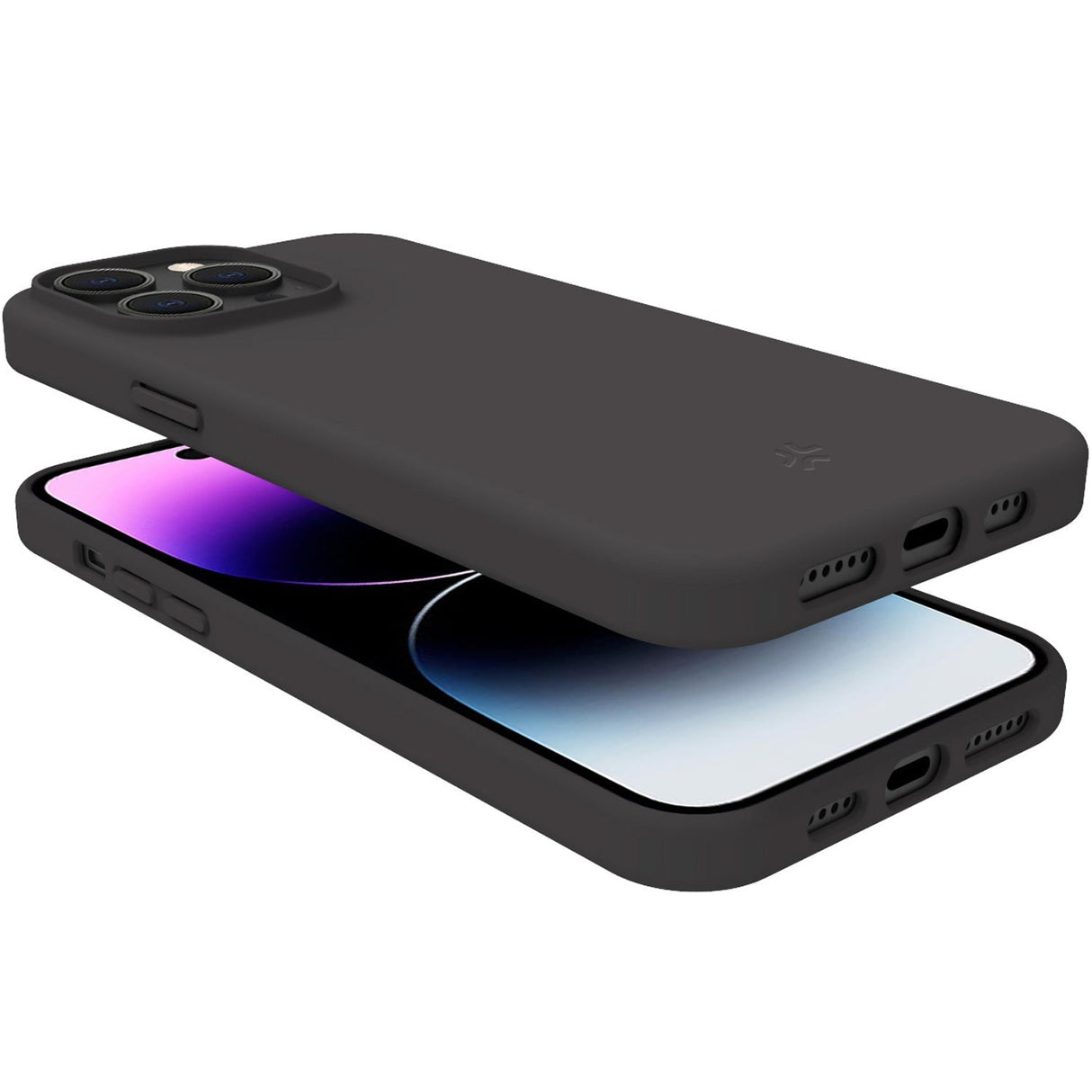 Celly Cromo Soft rubber case iPhone 15 Pro Max Svart
