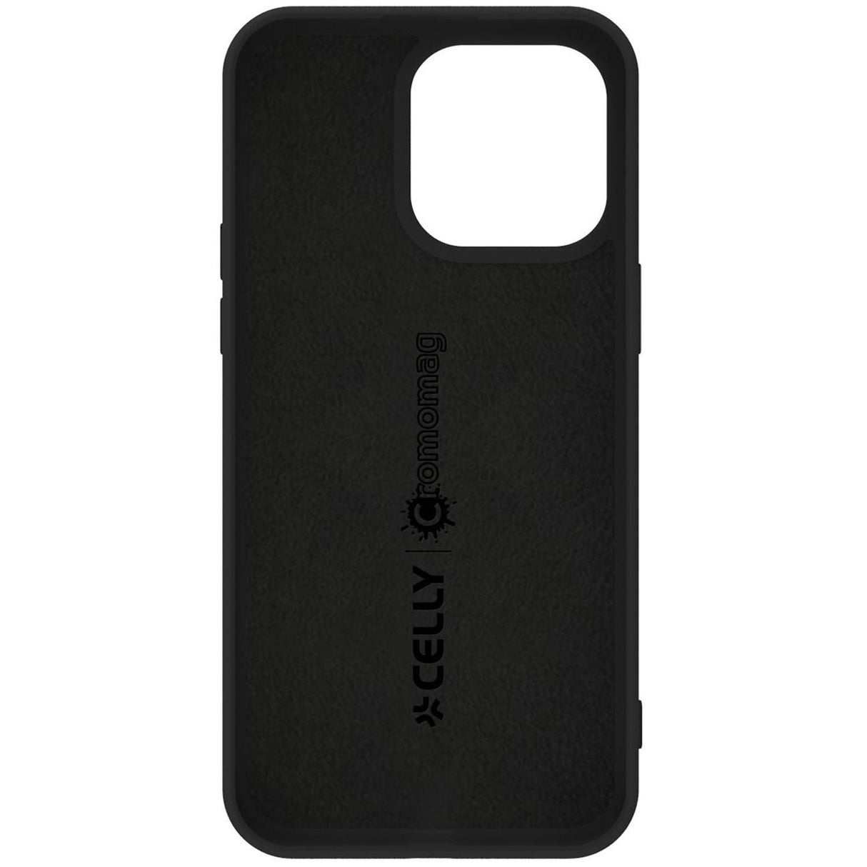 Celly Cromomag Soft rubber case MagSafe-kompatibelt iPhone 15 Pro Svart