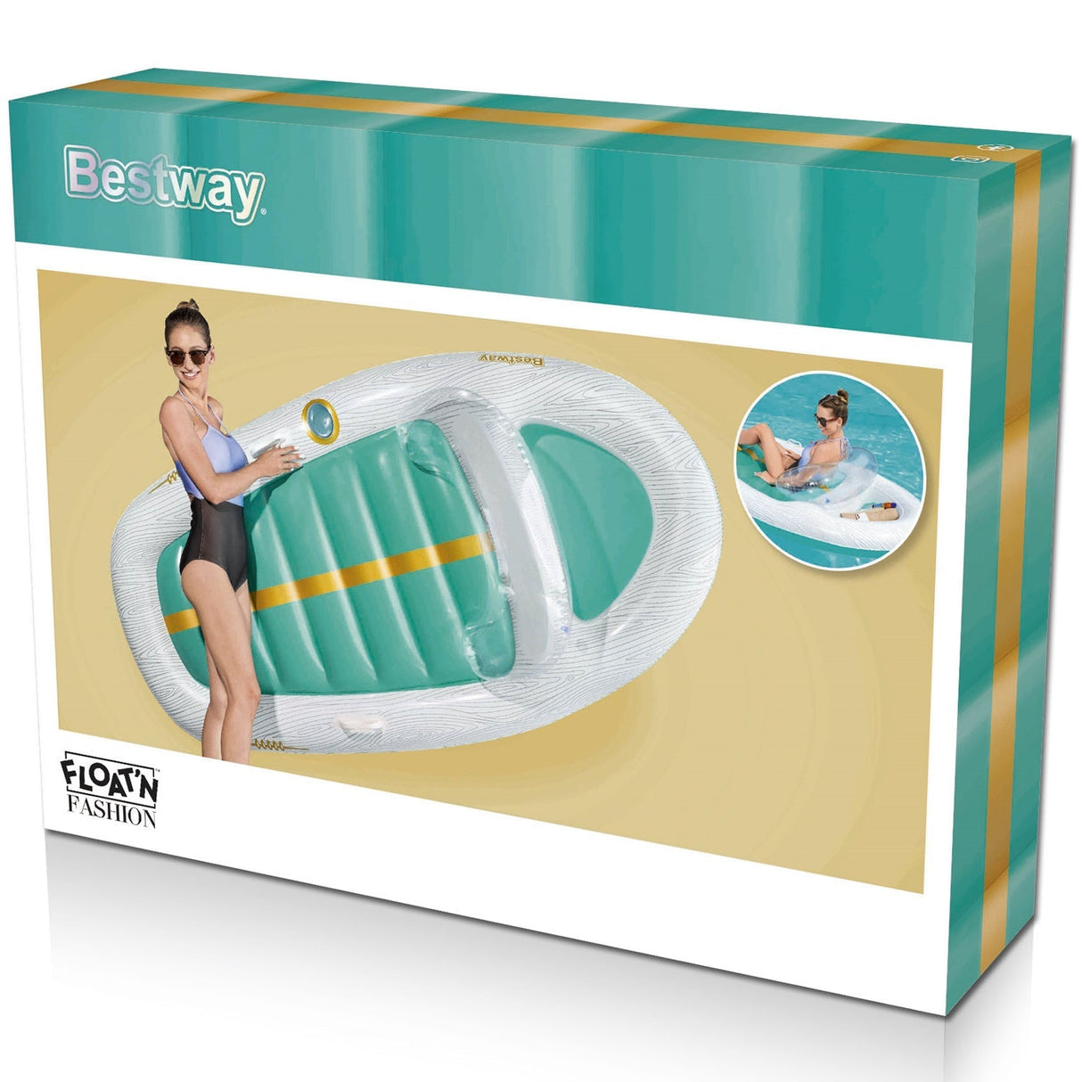 Bestway Vacation Yacht 216x117cm – Stor Badmadrass & Poolflotte