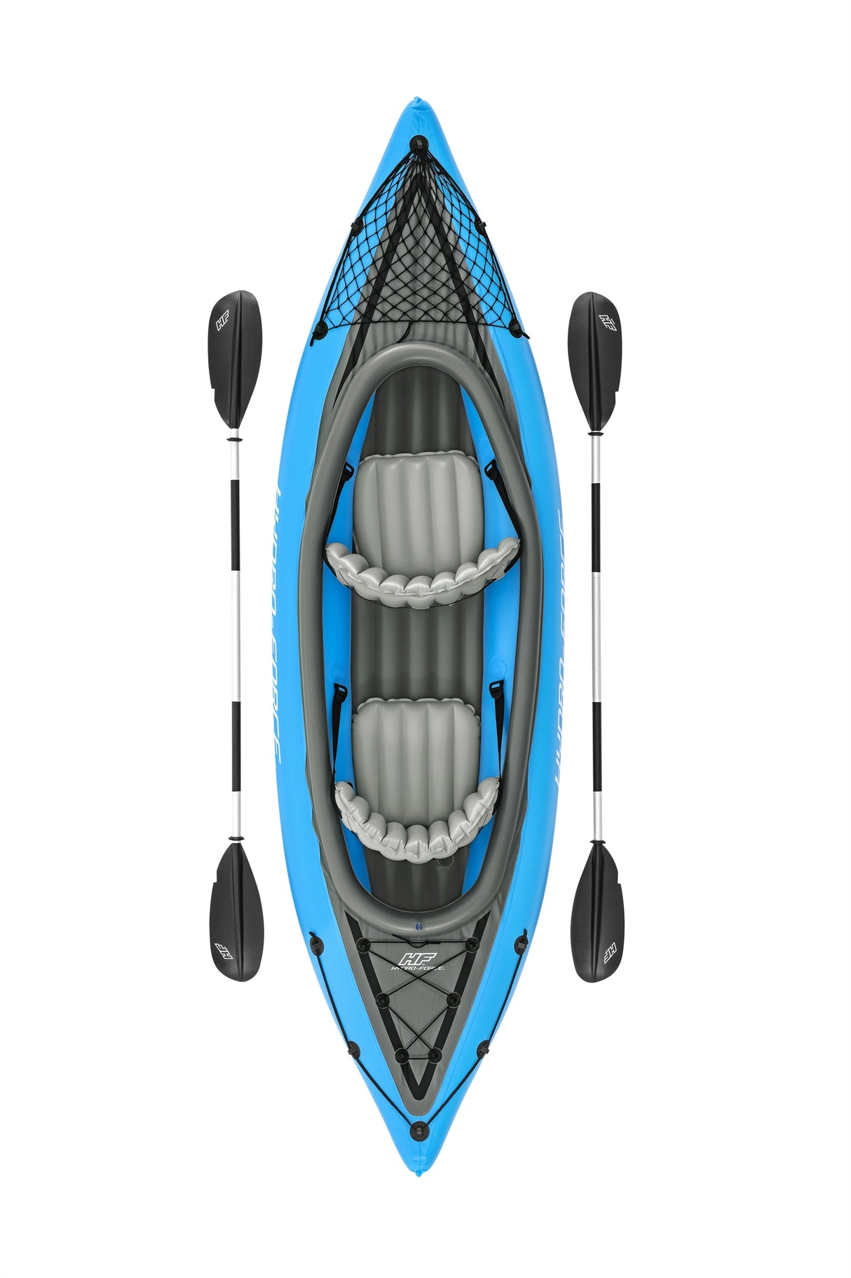 Bestway Hydro-Force Cove Champion X2 – Blå (Uppblåsbar Kajak för 2 Personer)