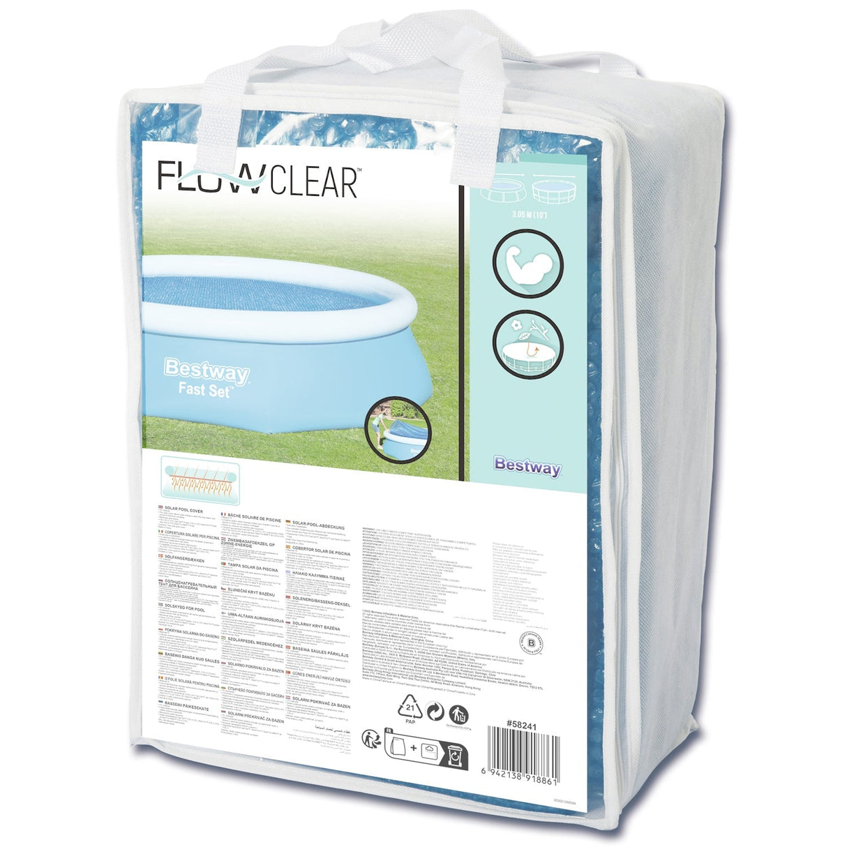 Bestway Poolskydd Solar Ø3,05m