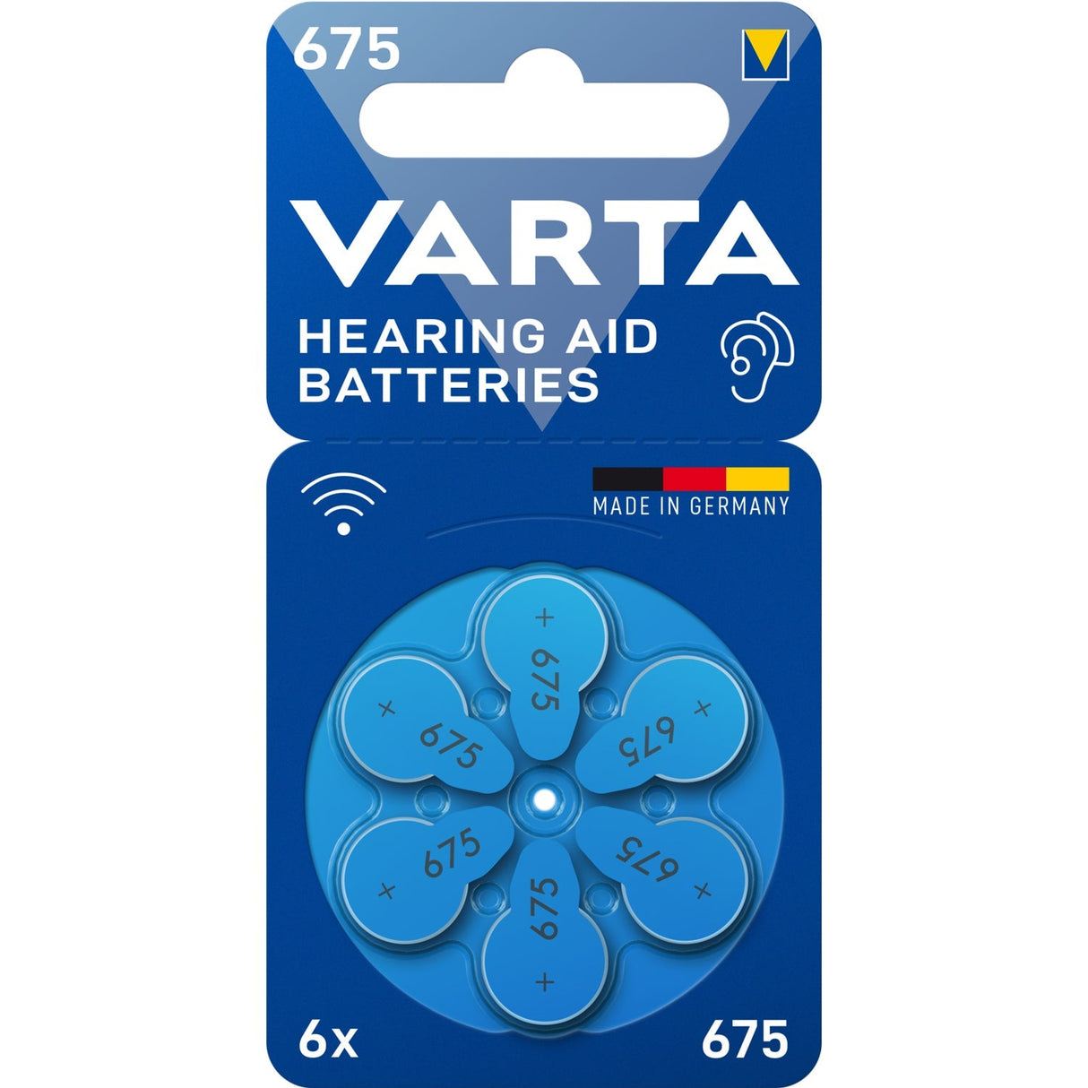 Varta Hörapparatsbatteri 675 / A675 / PR44 6-Pack