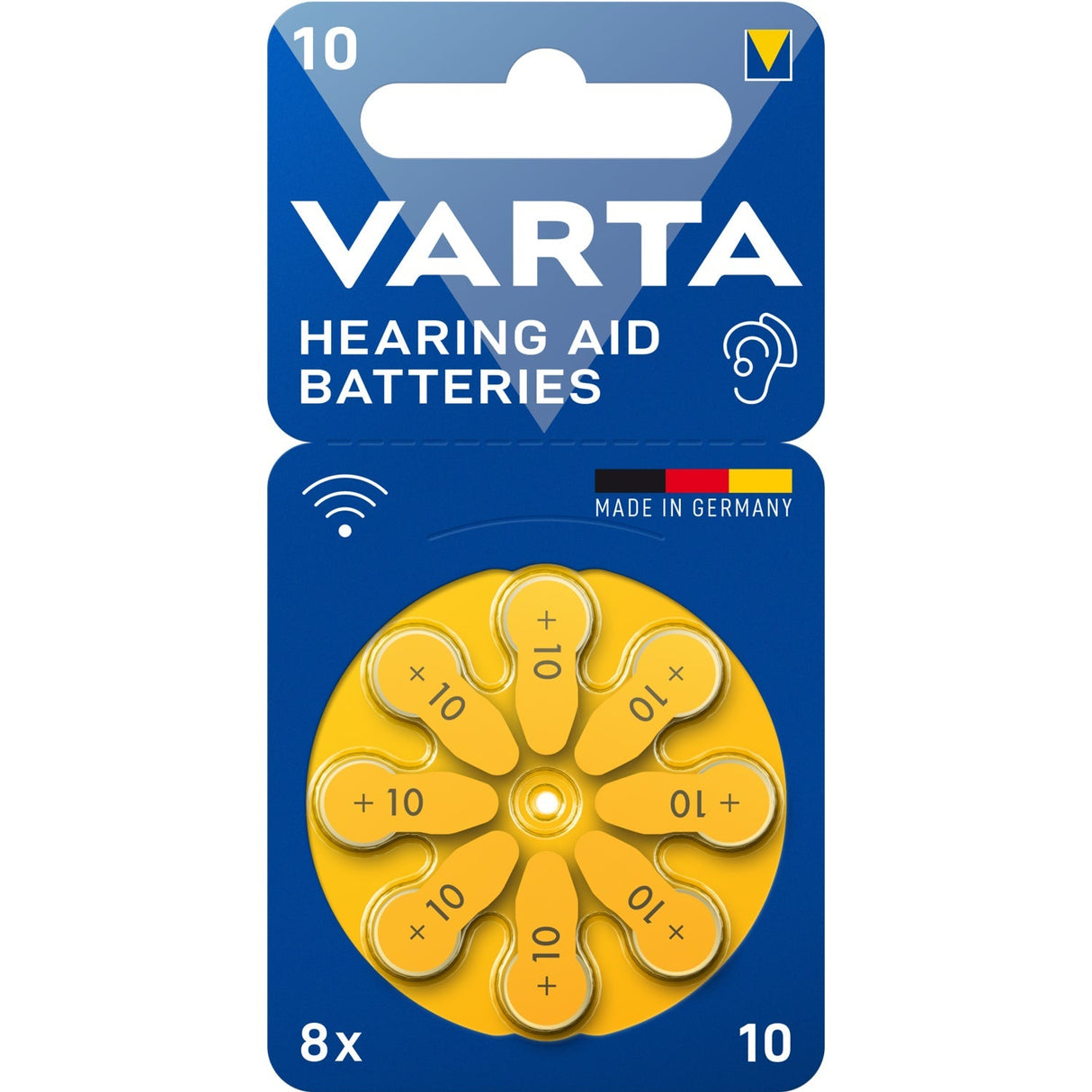 Varta Hörapparatsbatteri 10 / A10 / PR70 8-Pack