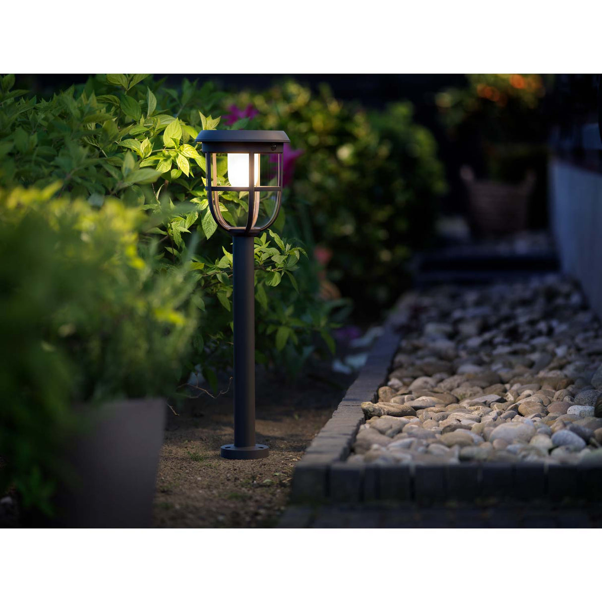 Philips Radii Trädgårdslampa Solcell Ultra Efficient Led 250Lm Svart