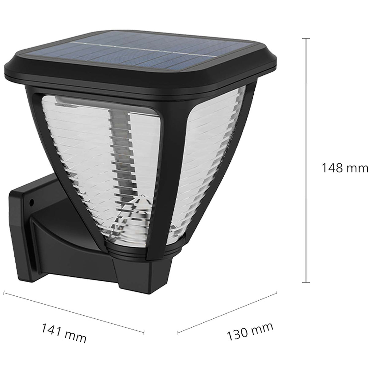Philips Vapora Vägglampa Solcell Led 200Lm Svart