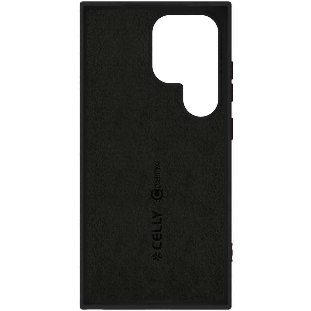 Celly Cromo Soft rubber case Galaxy S24 Ultra 5G Svart