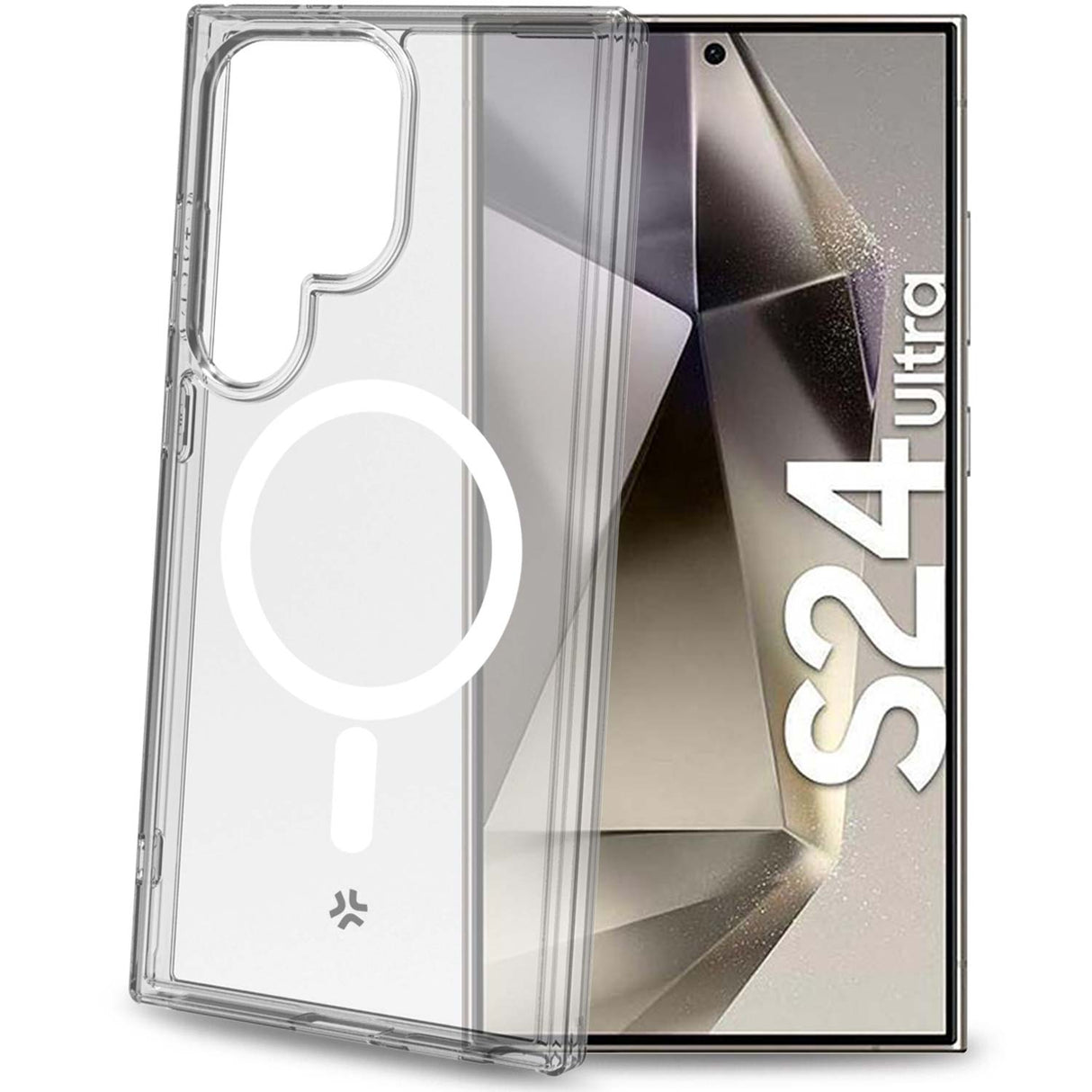 Celly Gelskinmag Magnetic TPU Cover Galaxy S24 Ultra 5G Transparent