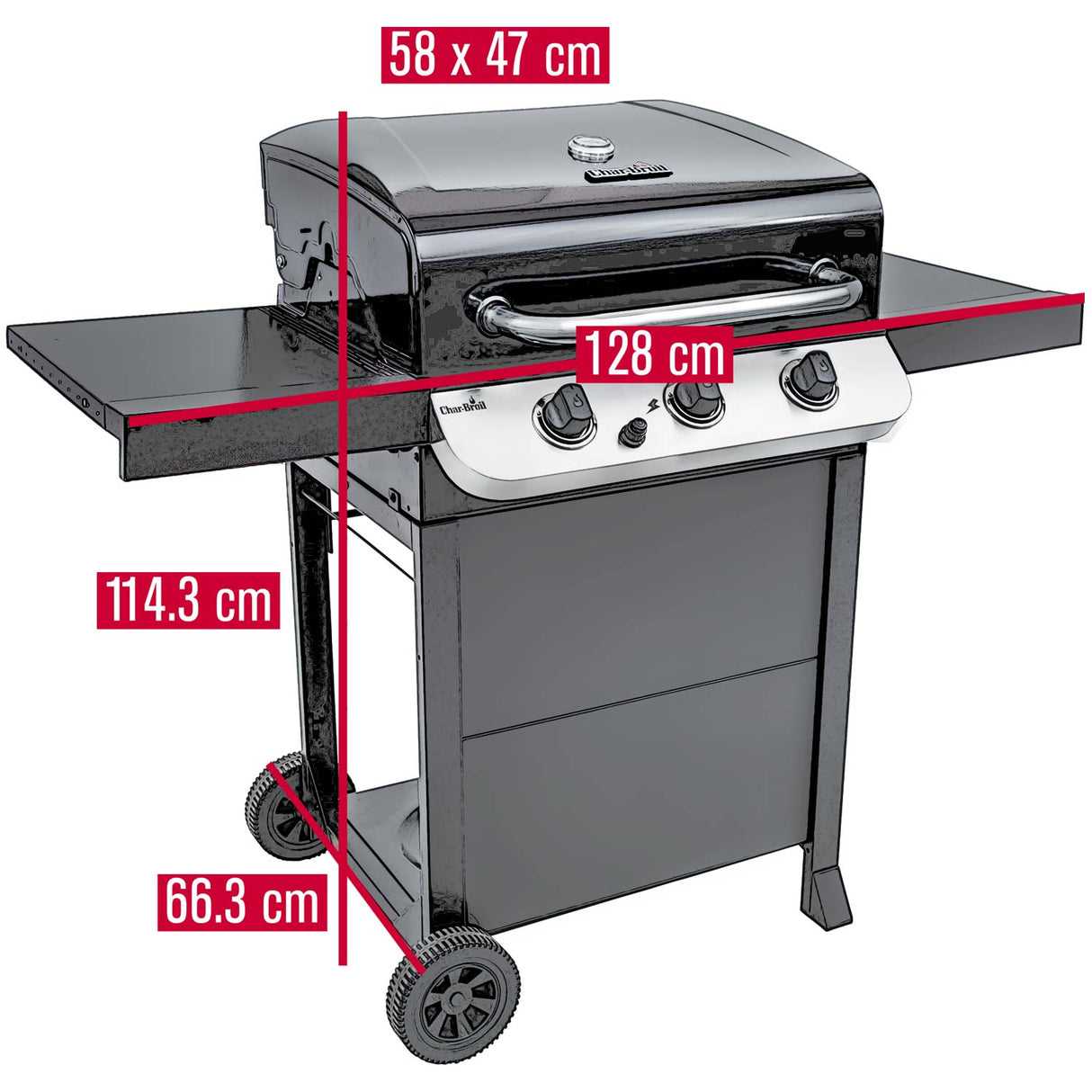 Char-Broil Gasolgrill – Convective 310 B