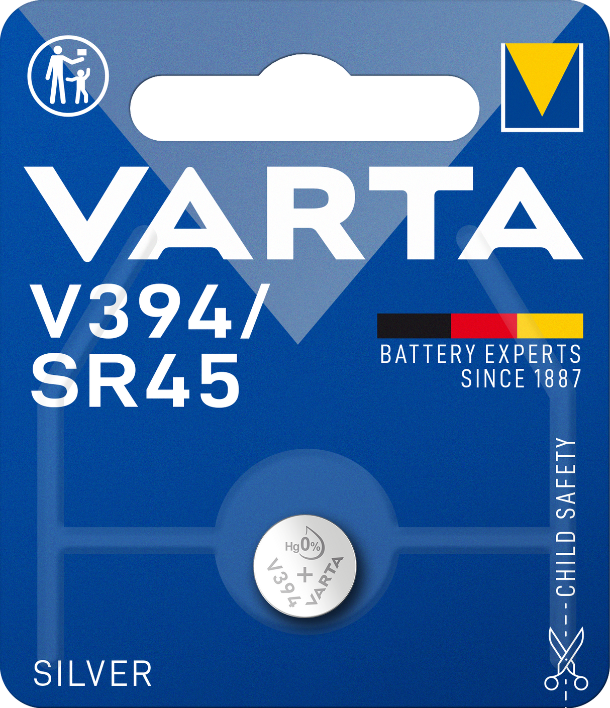 Varta SR45 / V394 Knappcellsbatteri Silver 1,55V 1-Pack