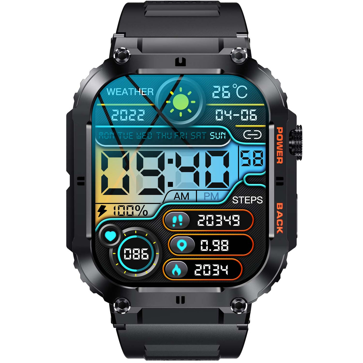 Denver Smartwatch Bluetooth Swc-191B Svart
