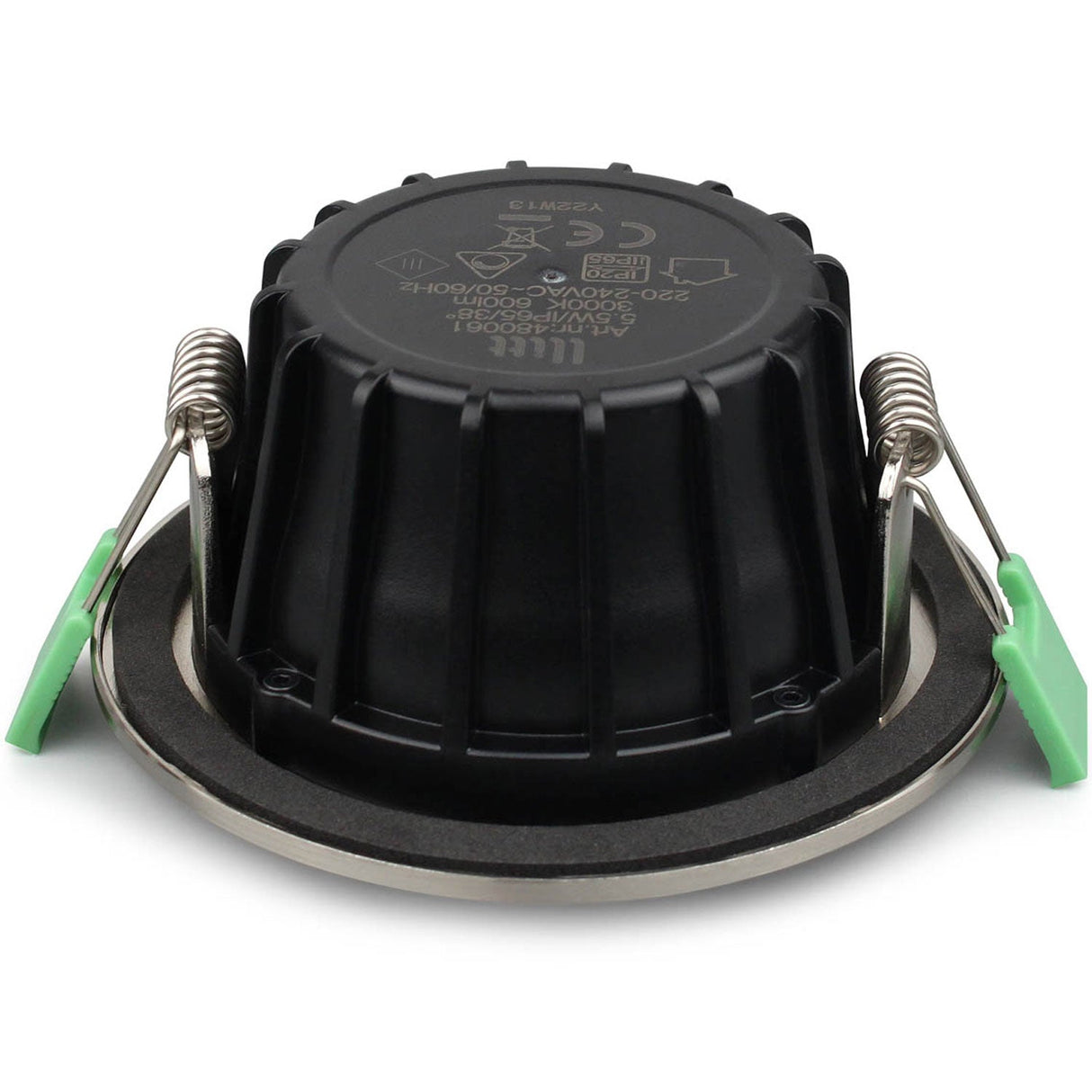 Llitt Lisa Dimbar Infälld downlight 3000K 600lm IP65 3-pack Borstad stål