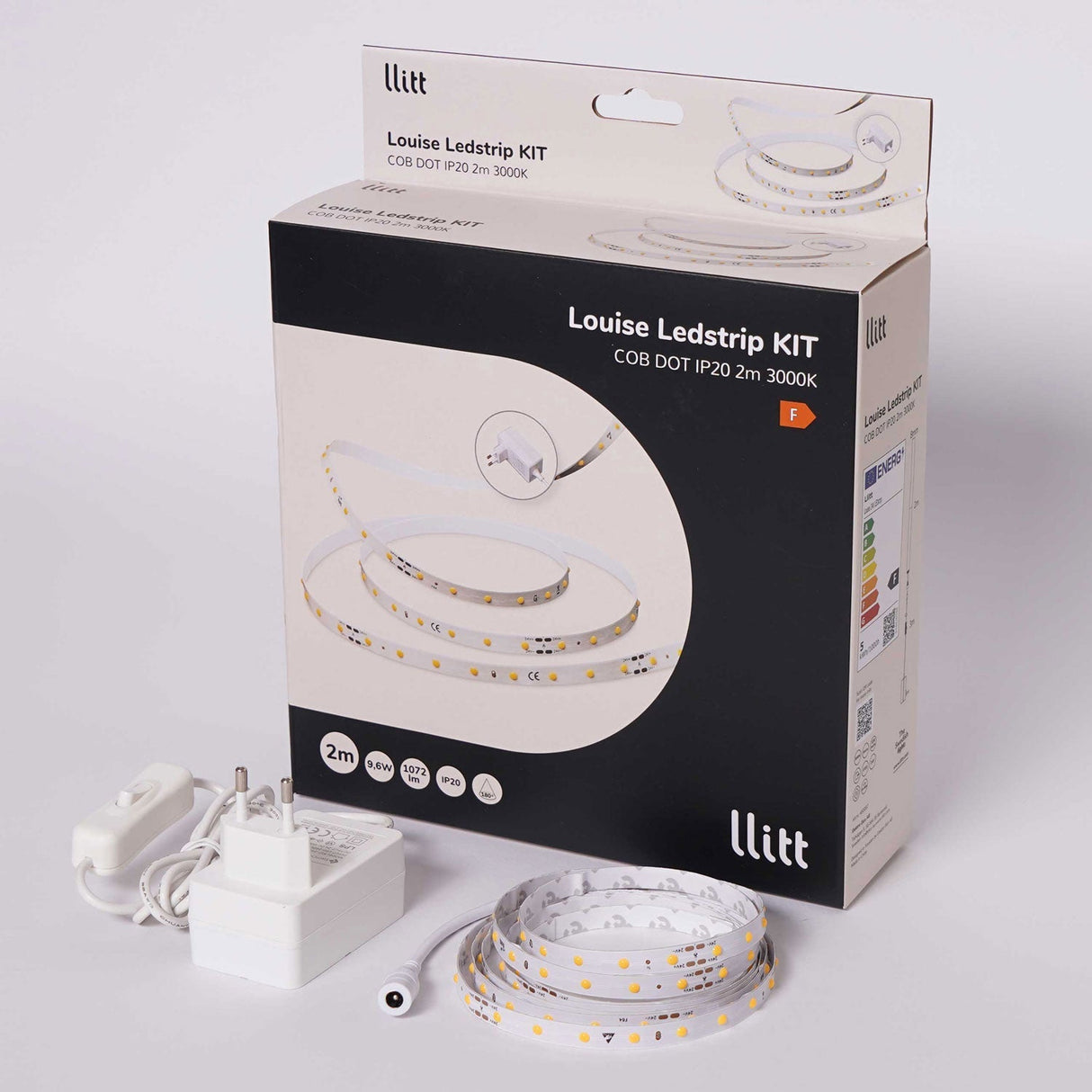 Llitt Louise Ledstrip Kit Cob-Led Dot Ip20 2M 3000K