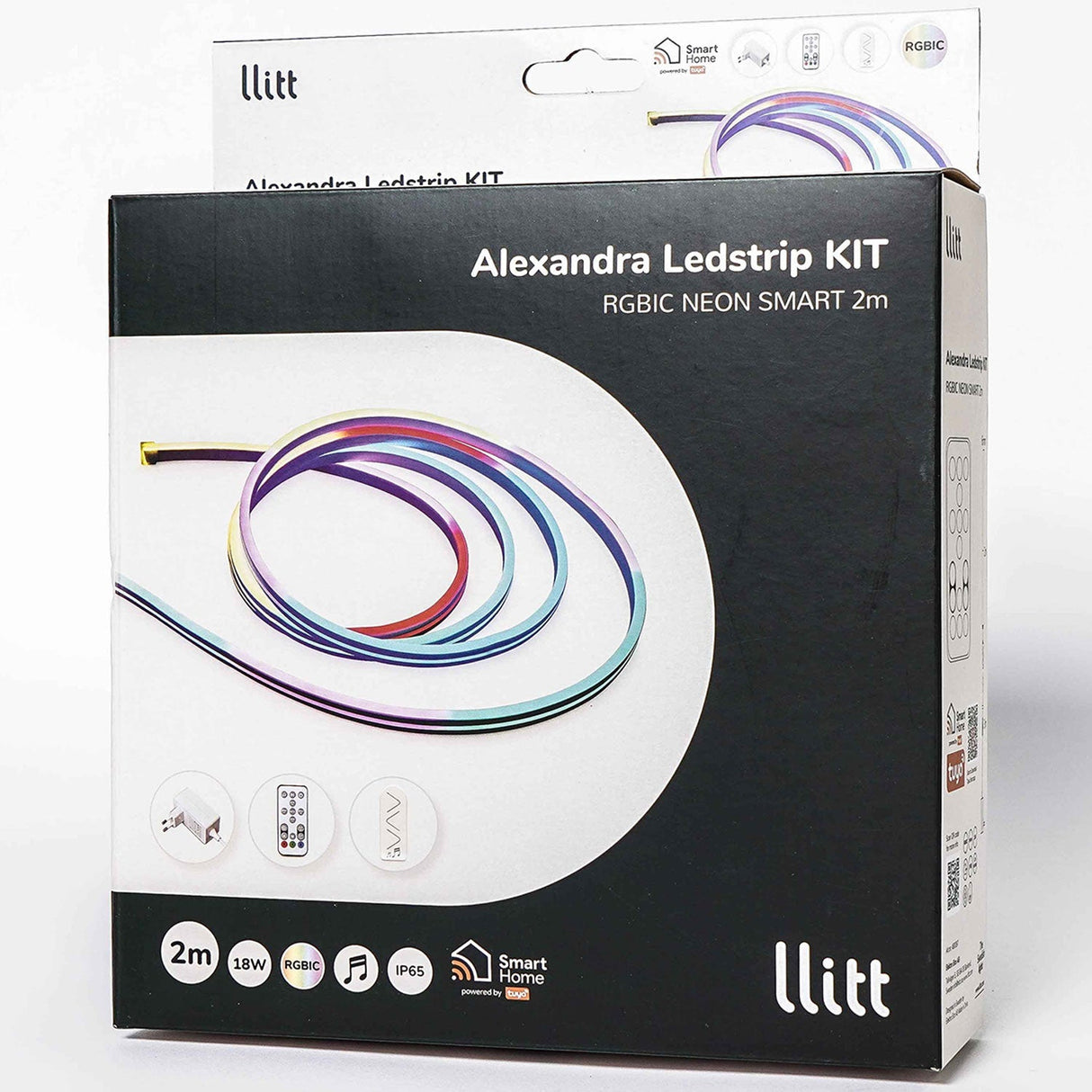 Llitt Alexandra Ledstrip Kit Rgbic Neon Ip65 Smart Tuya Wifi 2M