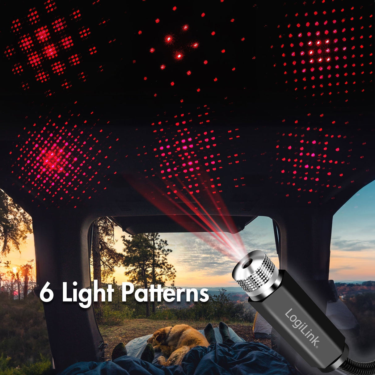Logilink Led Starlight 6St Ljusmönster Usb-A
