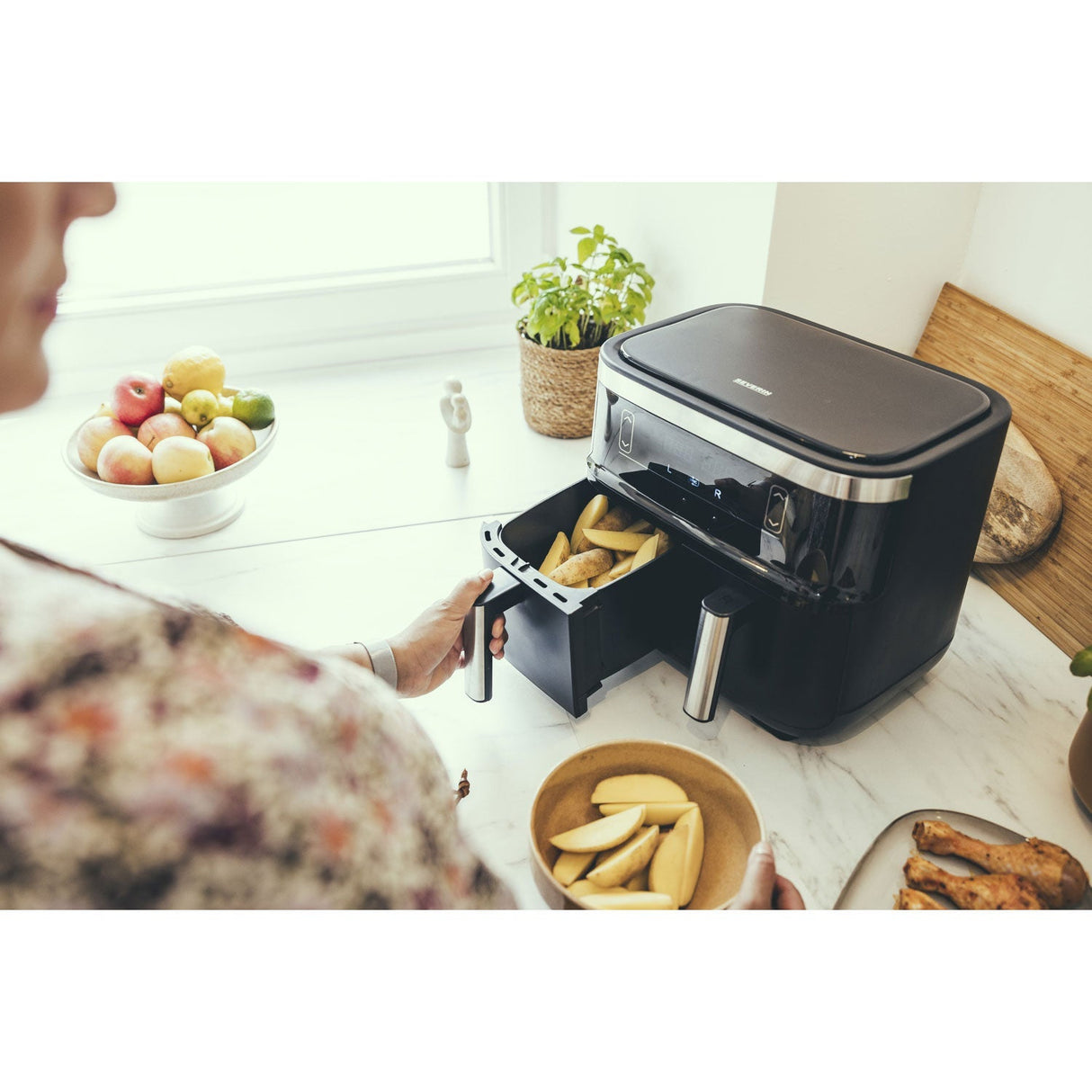 Severin Airfryer Dubbel 2 x 4L 2850W - FR2453