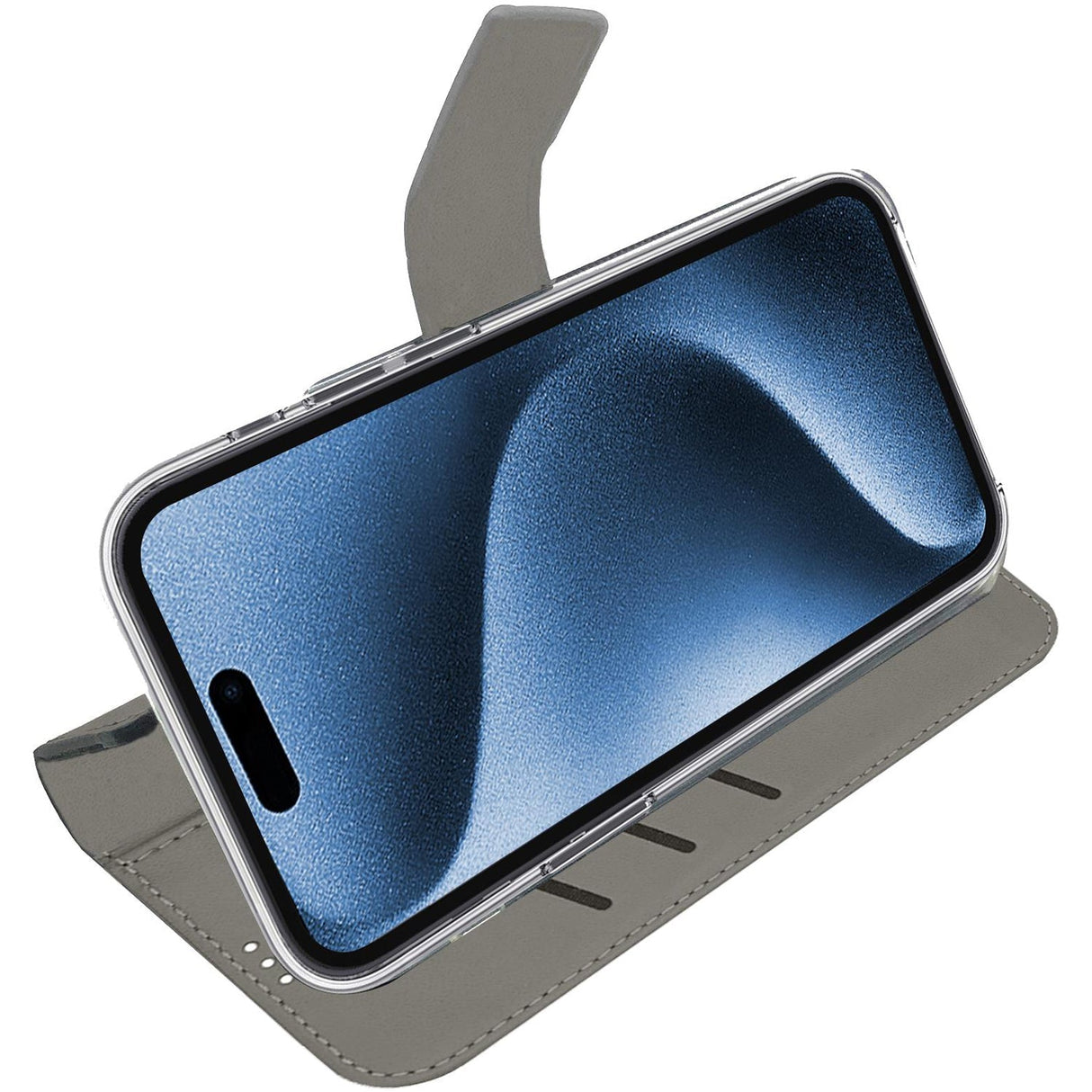 Celly Wally Wallet Case iPhone 16 Pro Svart