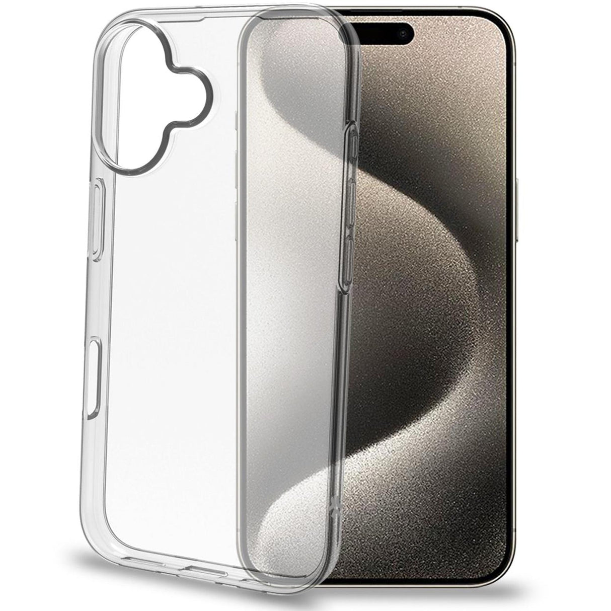 Celly Gelskin TPU Cover iPhone 16 Transparent