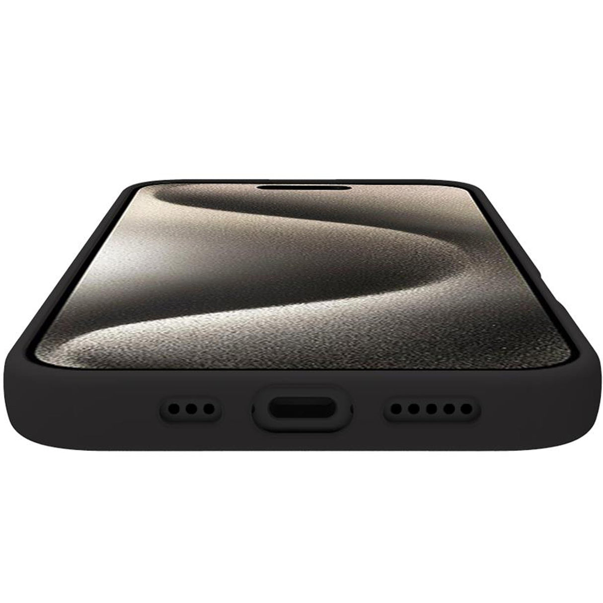 Celly Cromo Soft rubber case iPhone 16 Pro Svart