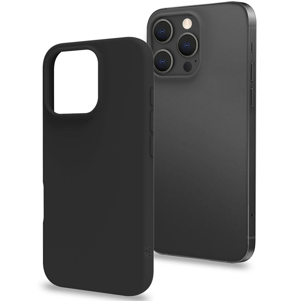 Celly Cromo Soft rubber case iPhone 16 Pro Svart