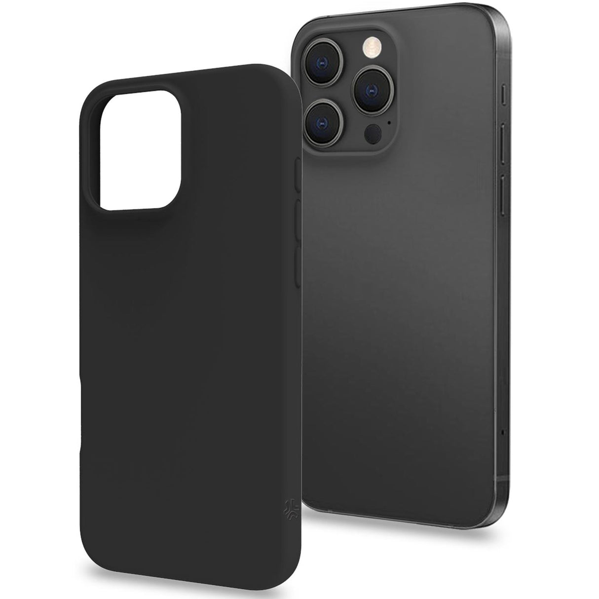 Celly Cromo Soft rubber case iPhone 16 Pro Max Svart