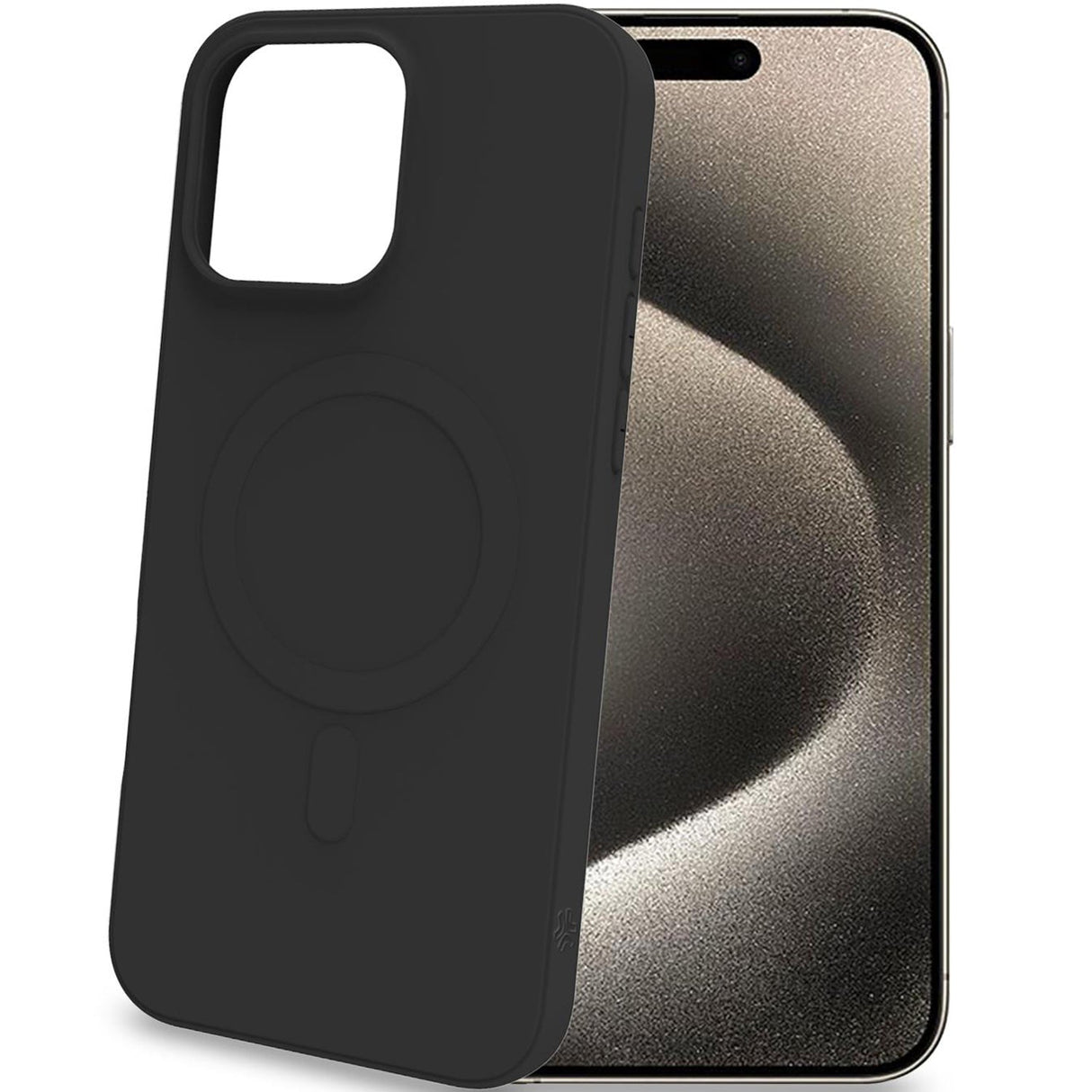 Celly Cromomag Soft rubber case MagSafe-kompatibelt 16 Pro Max Svart