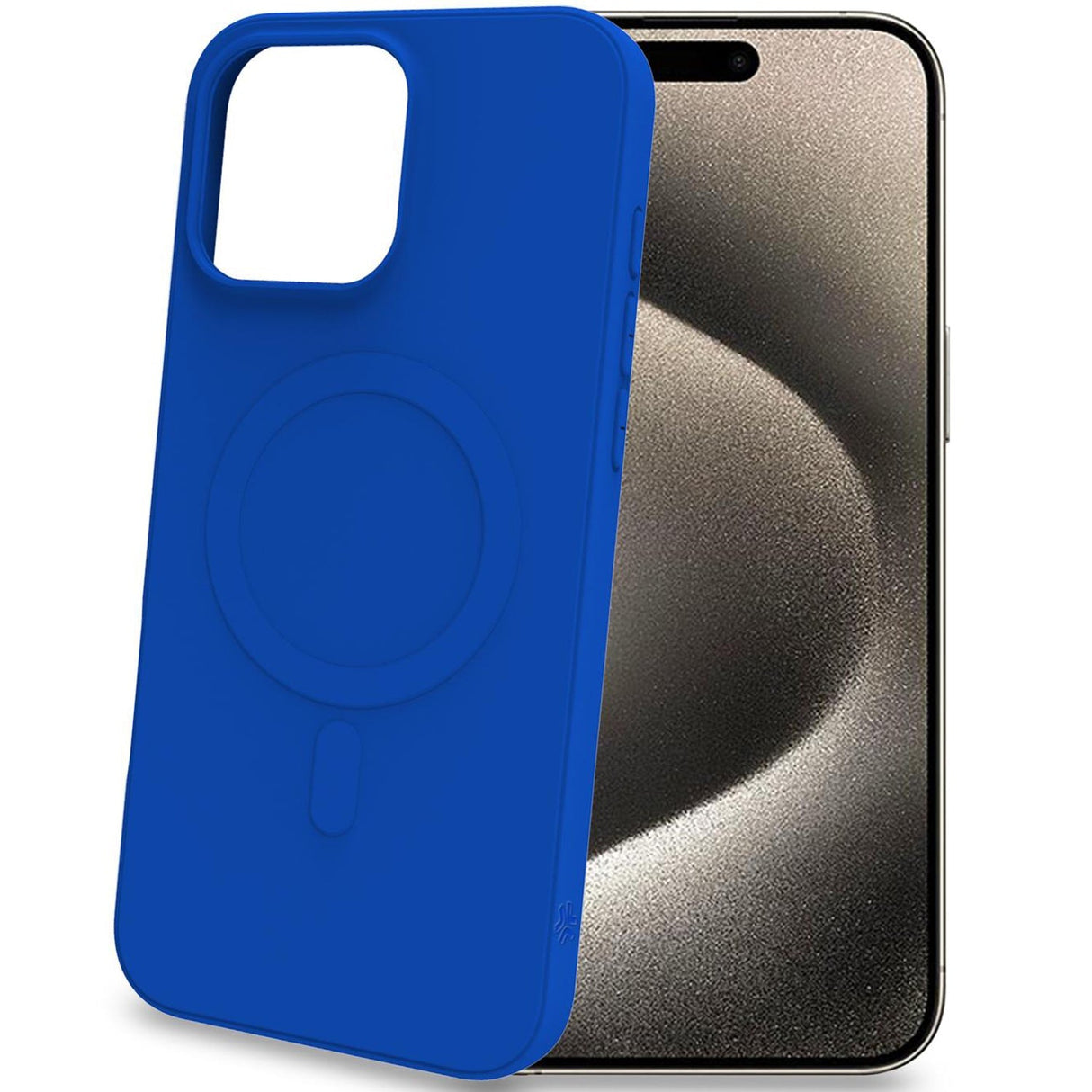 Celly Cromomag Magnetic Soft rubber case MagSafe iPhone 16 Pro Max Blå