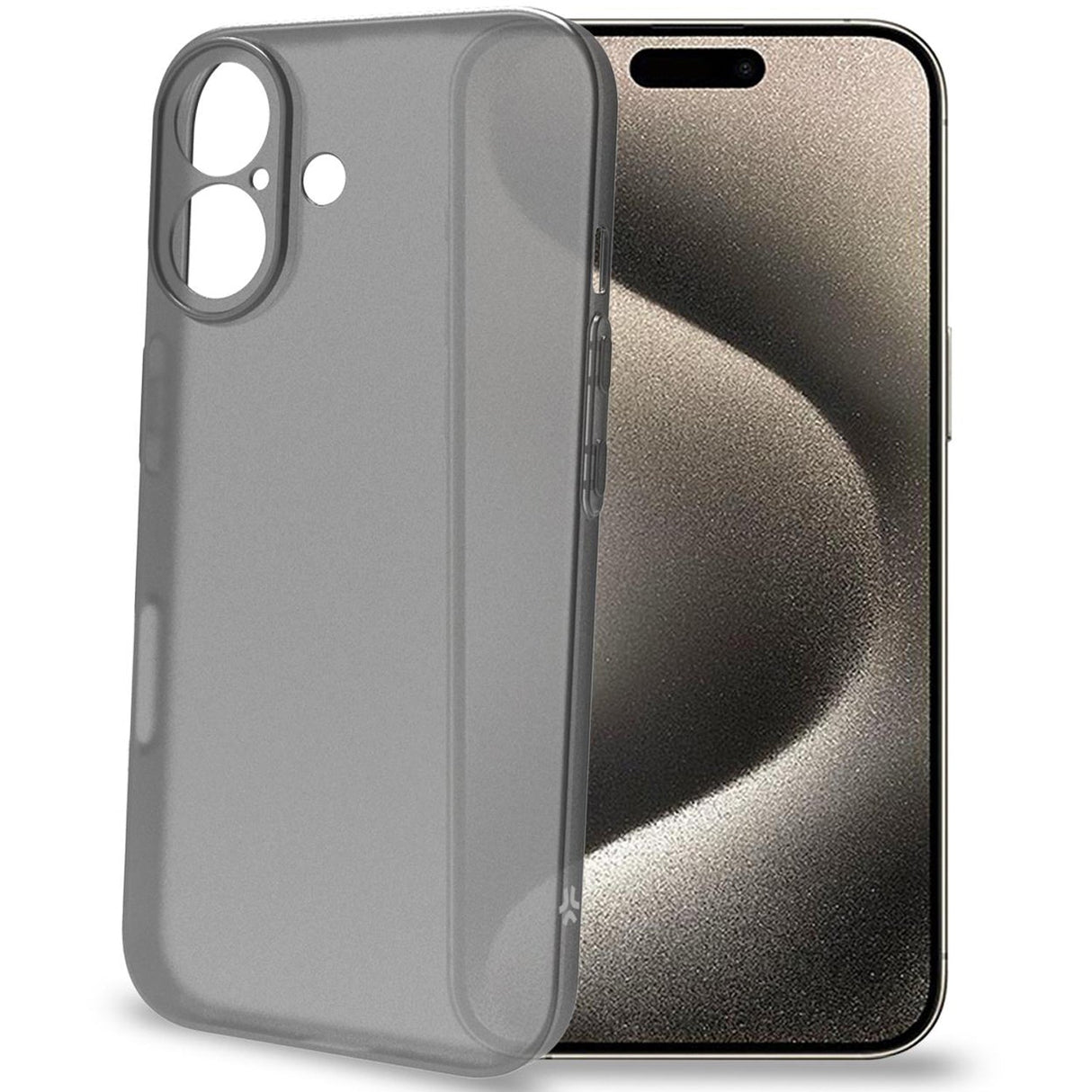 Celly SPACE Super Thin Cover iPhone 16 Svart