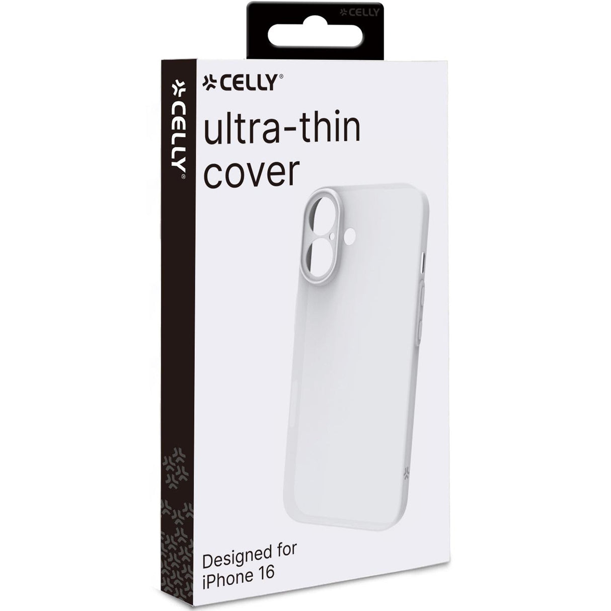 Celly SPACE Super Thin Cover iPhone 16 Vit