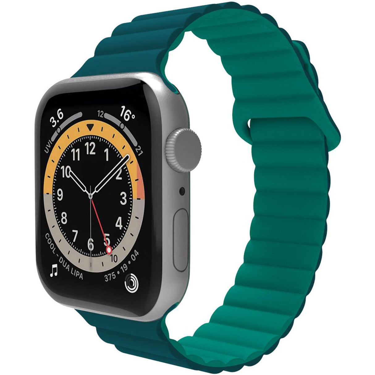 Celly Armband Till Apple Watch 42/44/45Mm Magnetiskt Grön