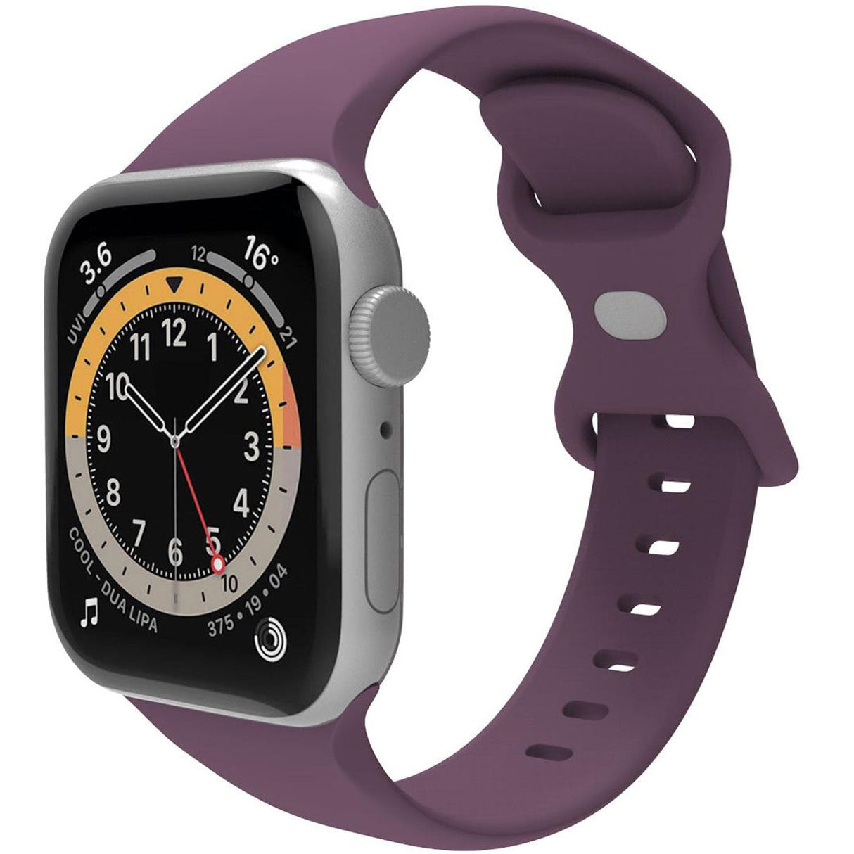 Celly Armband Till Apple Watch 38/40/41Mm Silikon Lila